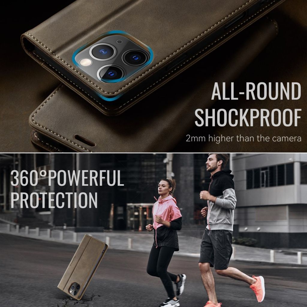CASEME iPhone 11 Pro Fodral med Stativ - Brun