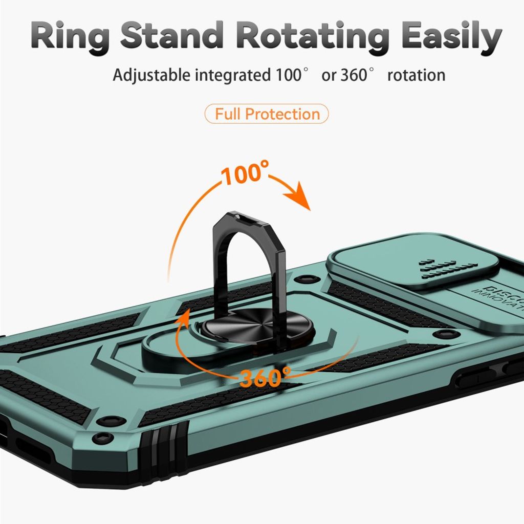 iPhone 11 Pro Cover med Ringholder - Grøn