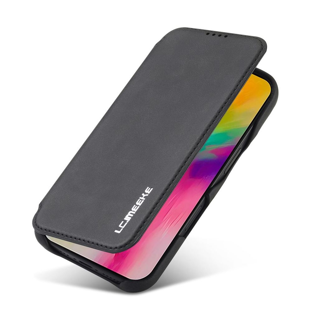 LC.IMEEKE iPhone 16 Cover with Stand - Black