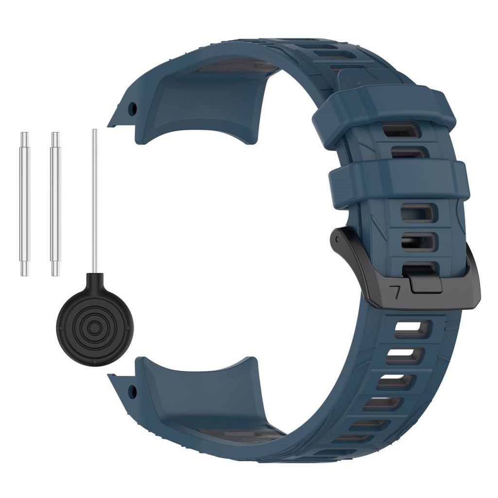 Garmin Instinct 3 45mm Watch Strap in Silicone - Blue, Grey