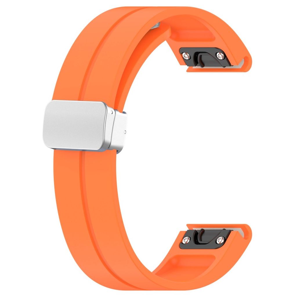 Garmin Fenix 7S etc. Silicone Watch Strap - Orange