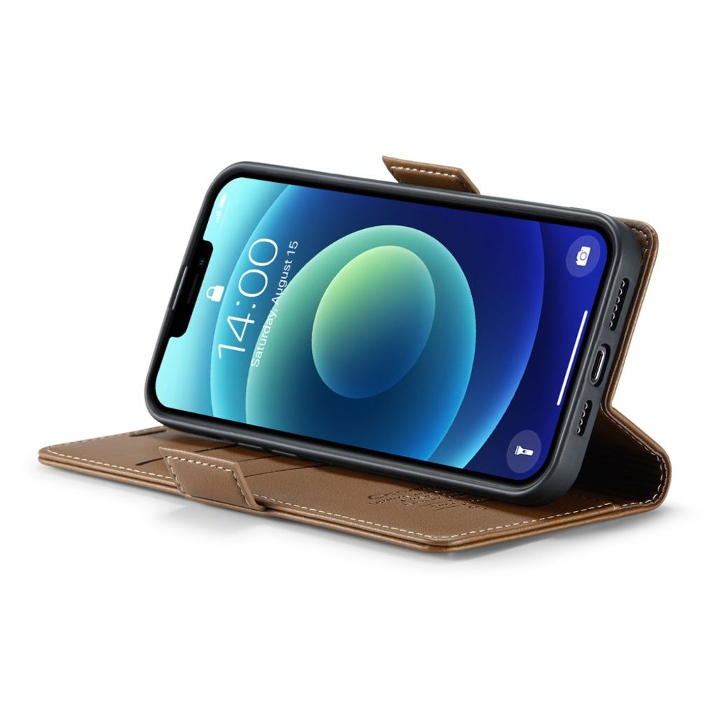 CASEME iPhone 12 / 12 Pro Etui med Kortplads - Brun