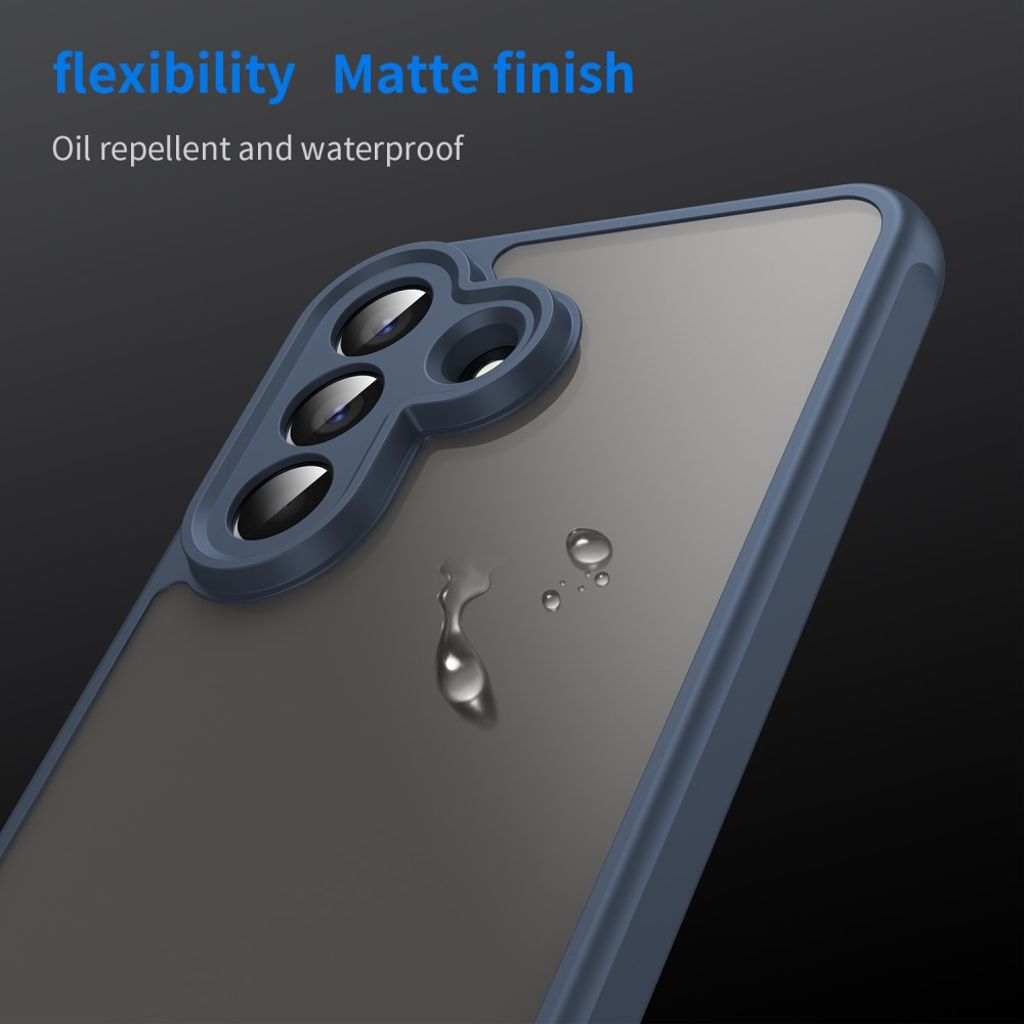 Samsung Galaxy A57 5G Cover Frostet Gennemsigtig - Blå