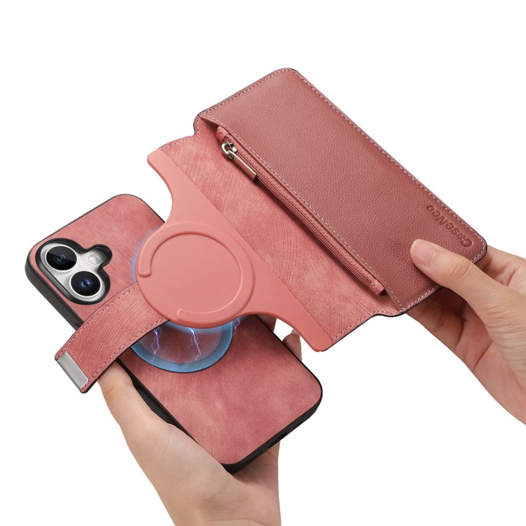 CASENEO iPhone 16 Plus Cover with Stand - Pink