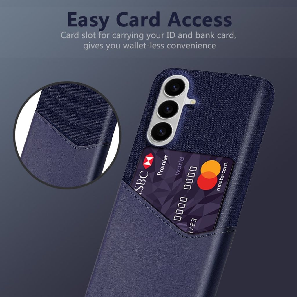 Samsung Galaxy S26 / S26 Pro Skal med Kortfack - Blå
