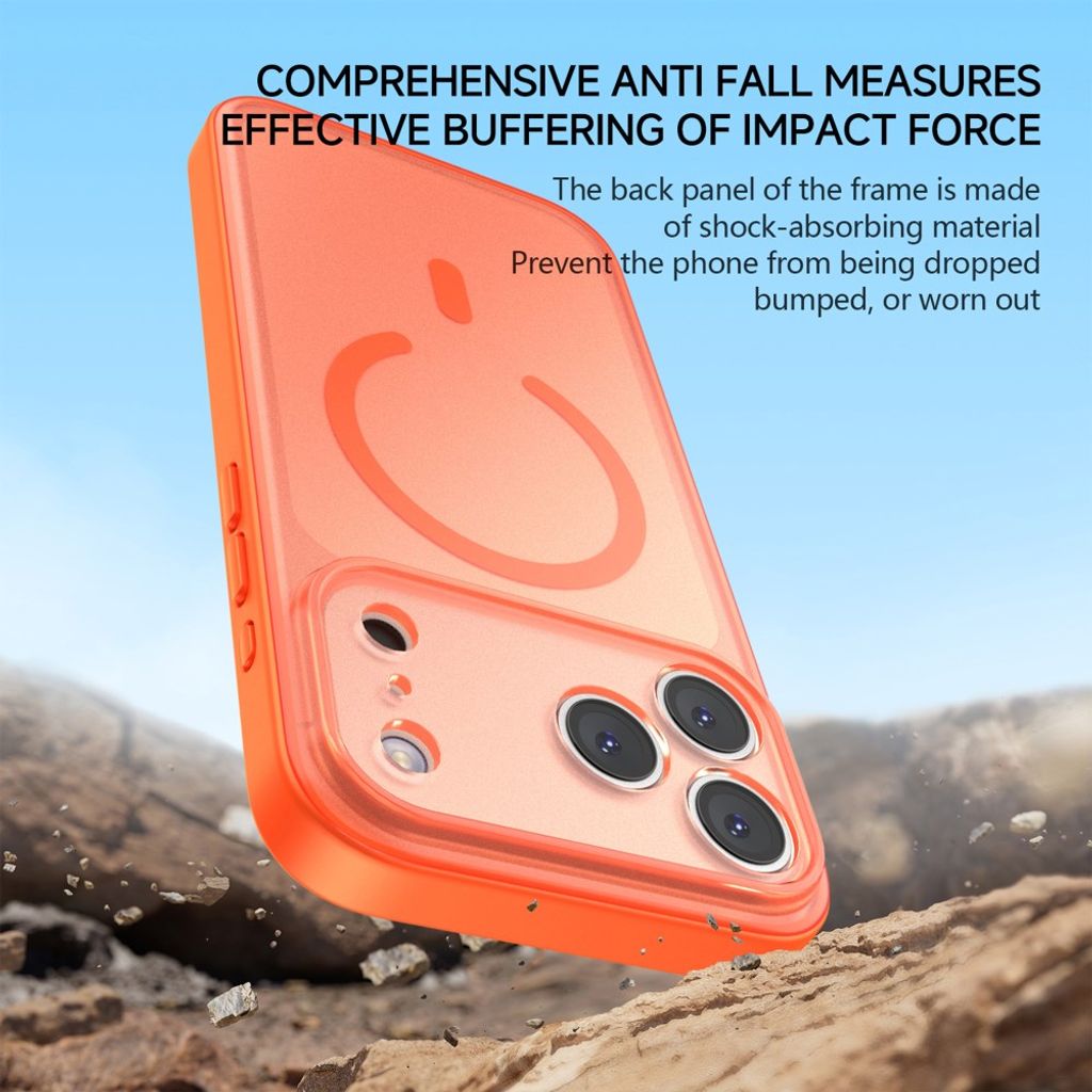 IPAKY iPhone 18 Pro Max/17 Pro Max MagSafe Kuori - Oranssi