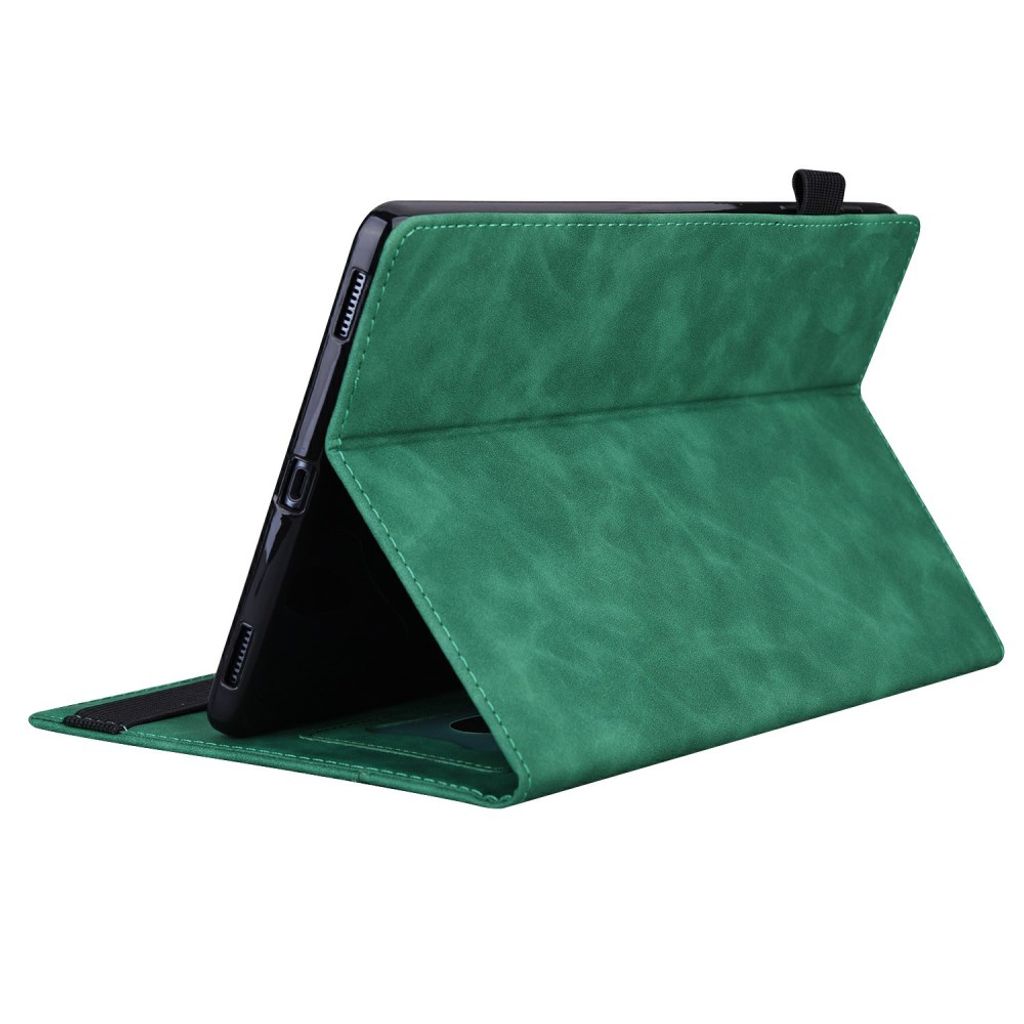 Samsung Galaxy Tab S12 Plus Folio flip cover med kortlommer - Grøn