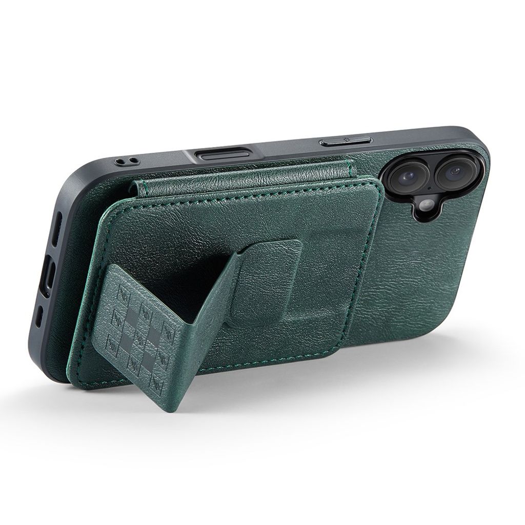 FIERRE SHANN iPhone 16 Case with Card slots - Green