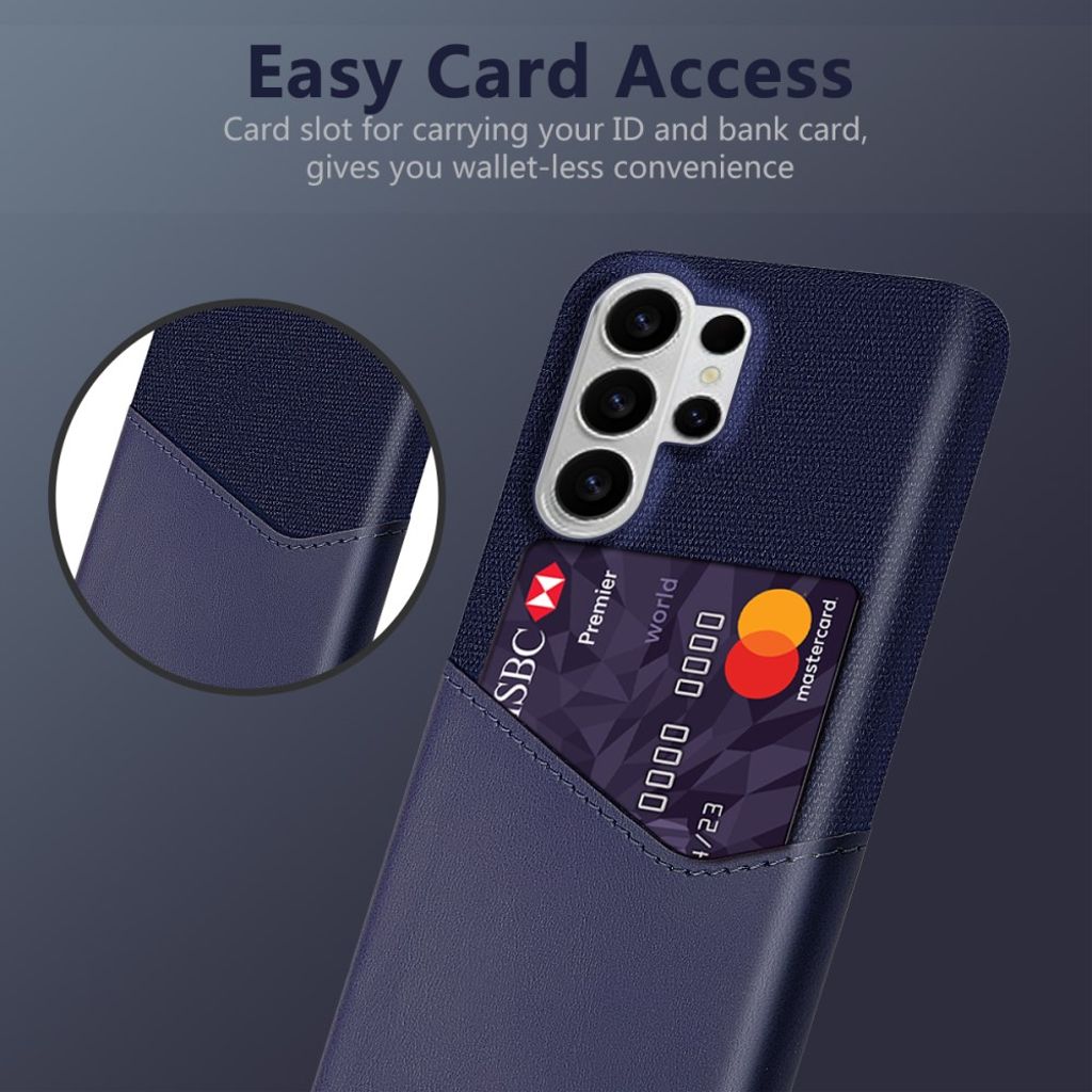 Samsung Galaxy S26 Ultra Case with Card slot - Blue