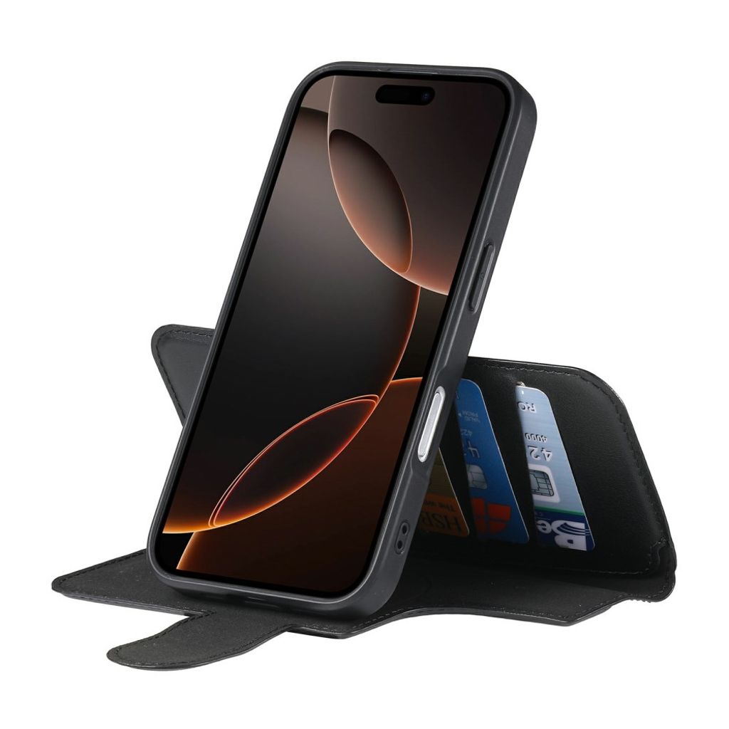 CASENEO iPhone 16 Cover with Stand - Black