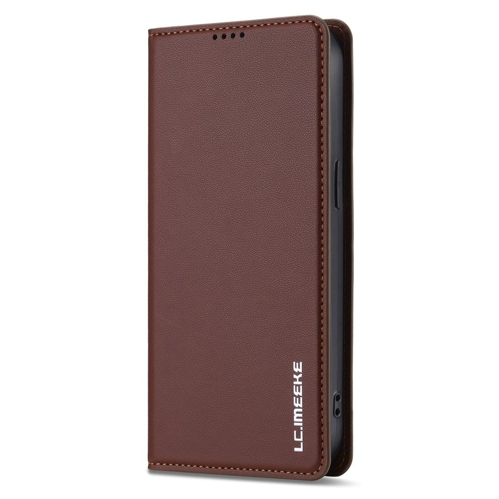 LC.IMEEKE iPhone 14 Pro Max Wallet Cover Stand - Brown