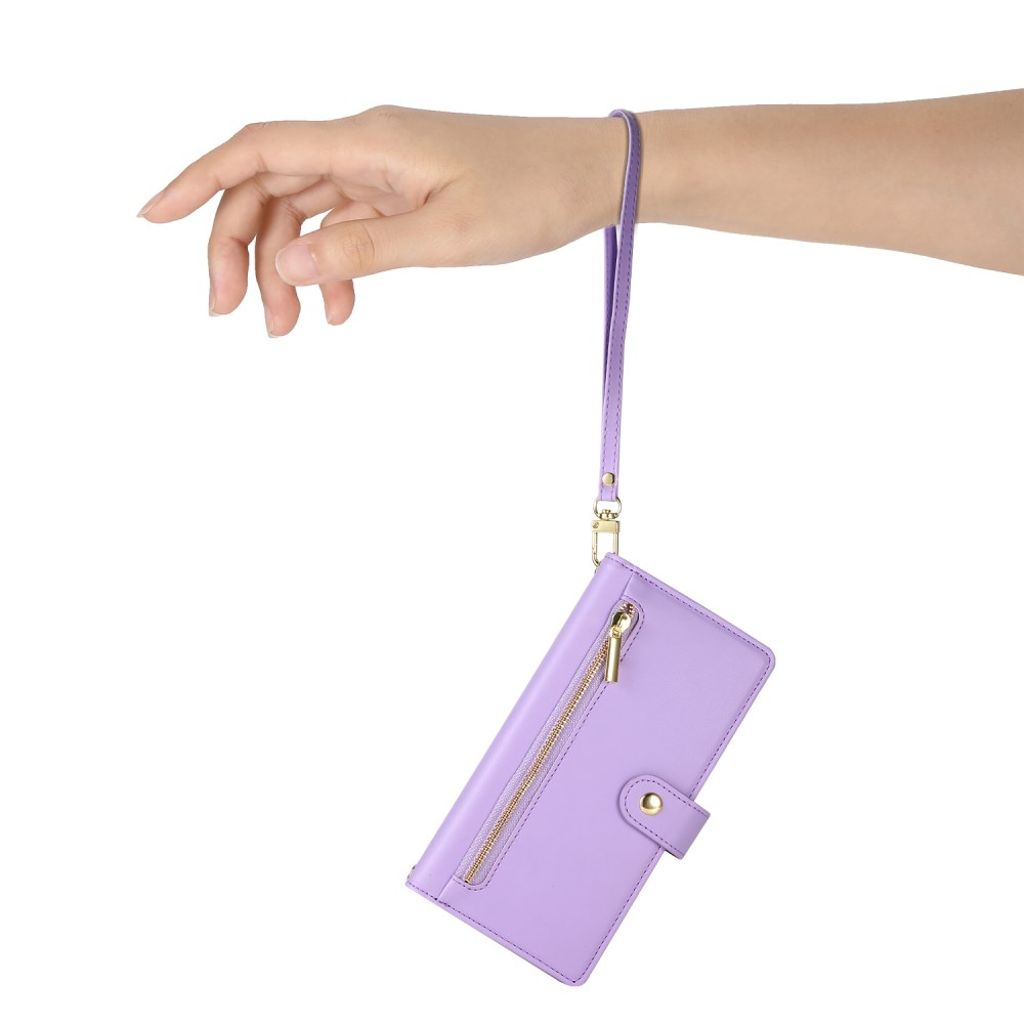 iPhone 17 Air Lompakkokotelo Kantohihna - violetti