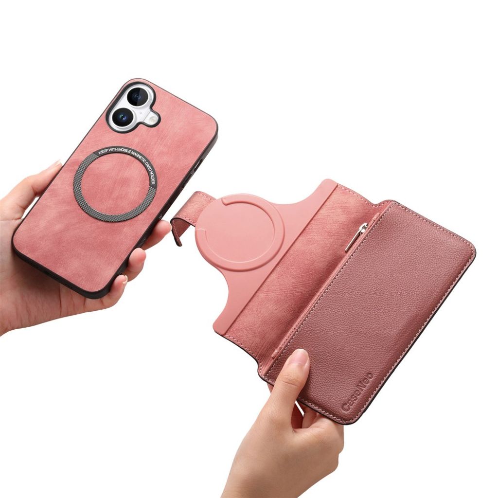 CASENEO iPhone 16 Plus Cover with Stand - Pink
