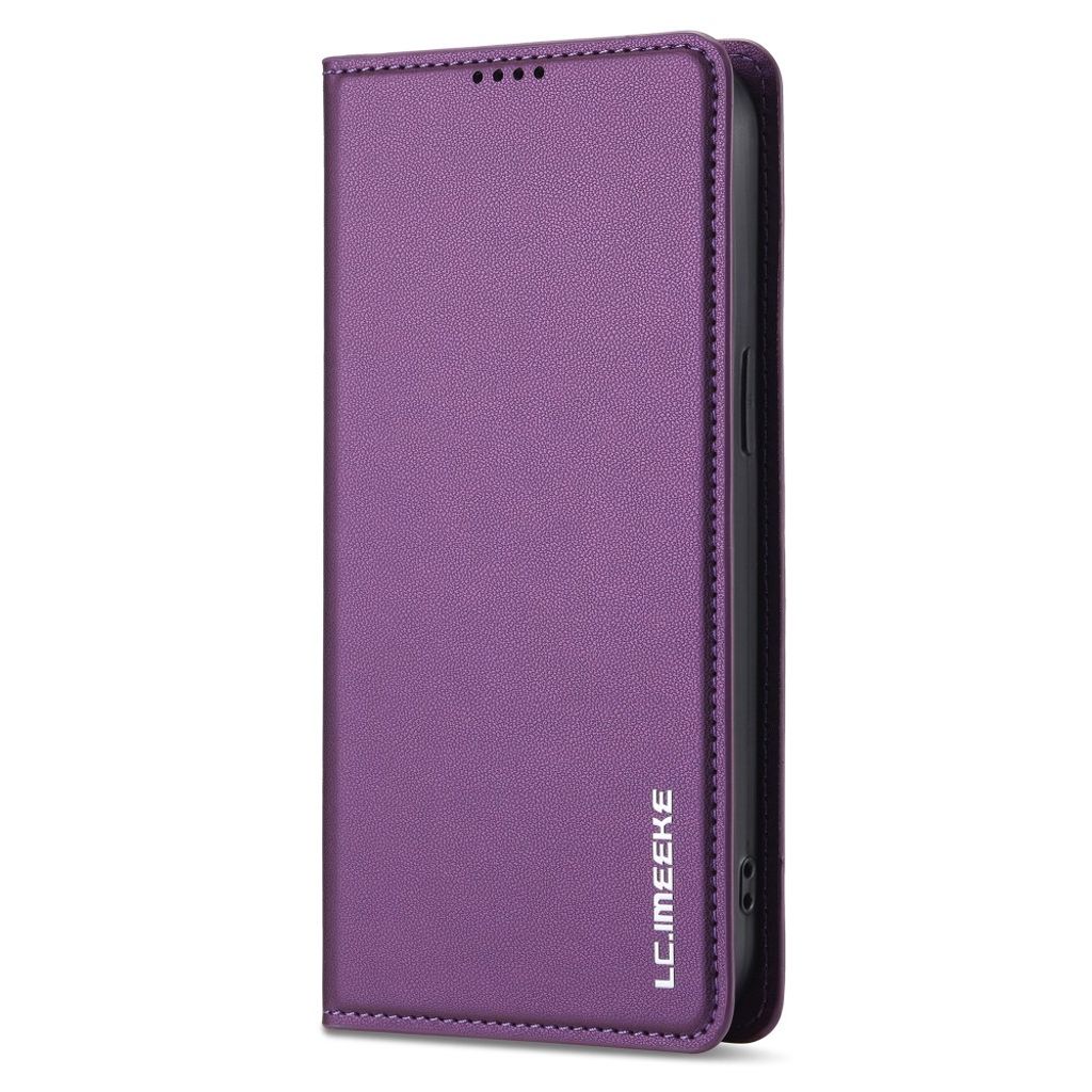 LC.IMEEKE iPhone 14 Pro Max Wallet Cover Stand - Purple