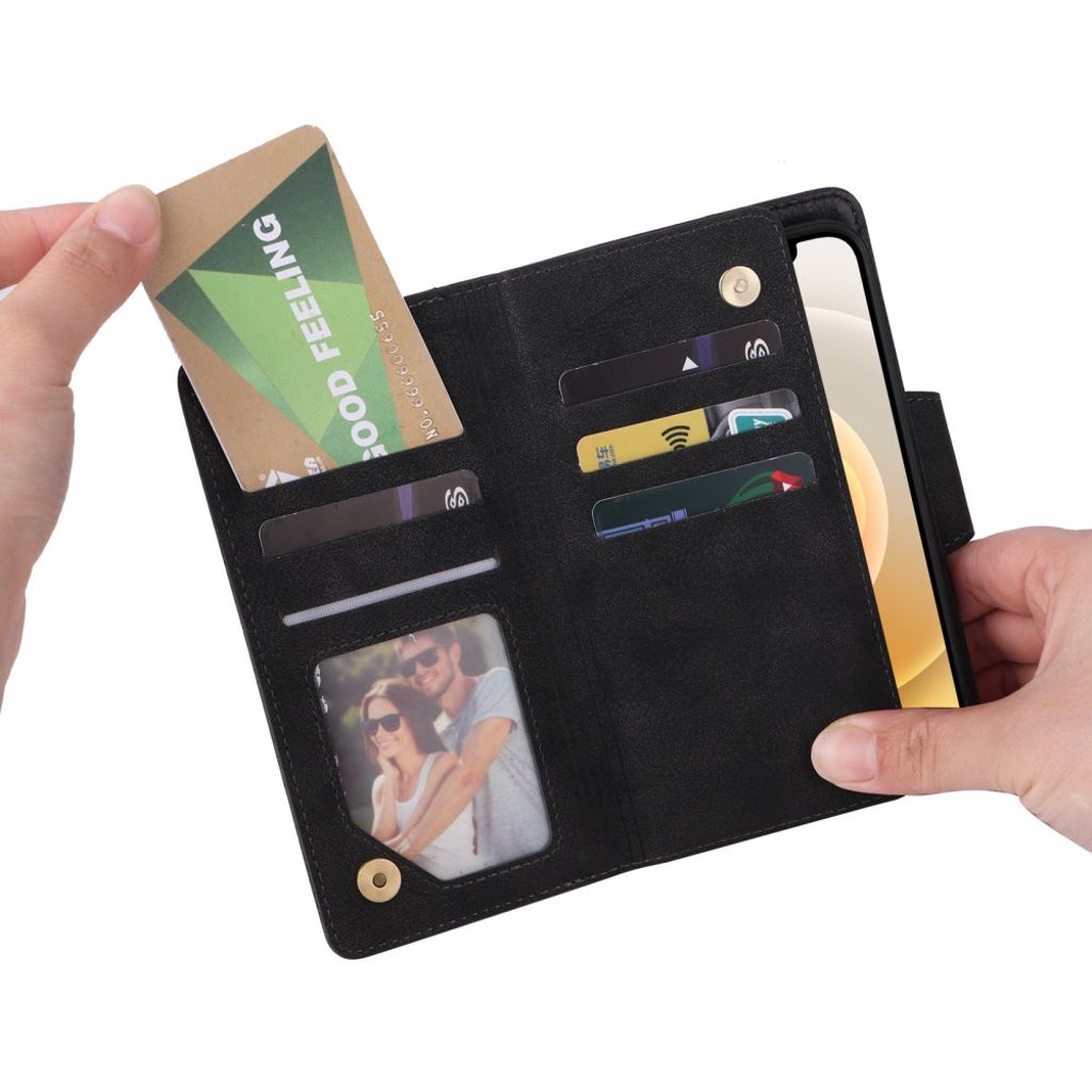 iPhone 12 Mini Cover with Stand - Black