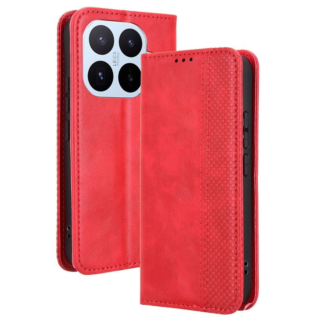 Xiaomi 17T Pro Plånboksfodral i PU-läder - Röd