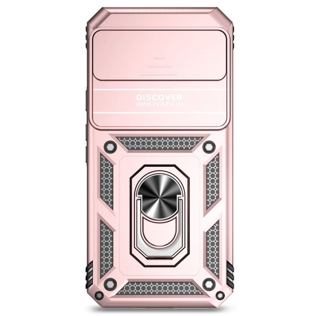 Google Pixel 10 Pro XL / Pixel 9 Pro XL Skal med Stativ - Roséguld