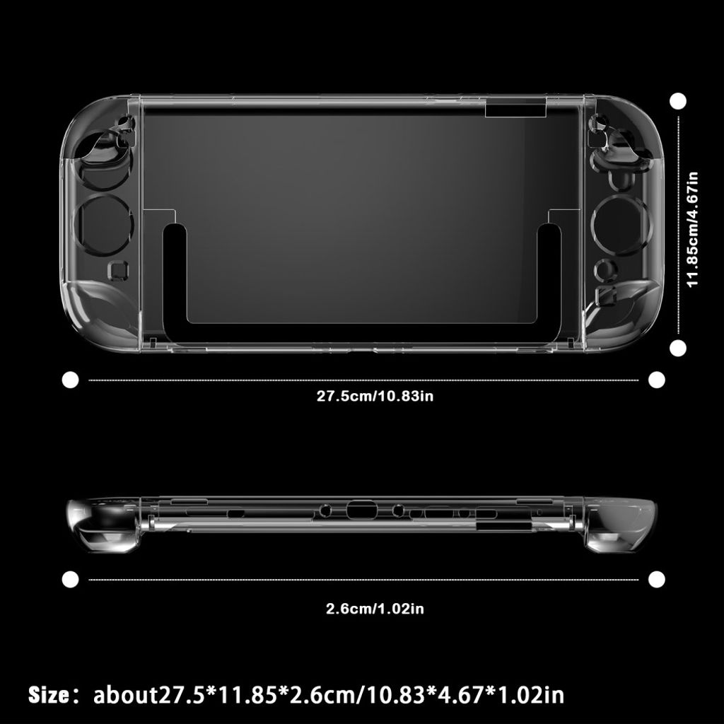 Nintendo Switch 2 Case - Transparent black