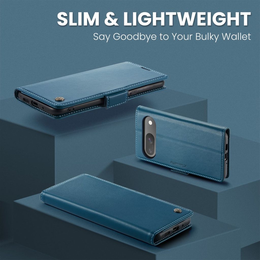 CASEME Google Pixel 10 Pro / 10 / 9 Pro / 9 Kotelo Korttipaikka - Sininen