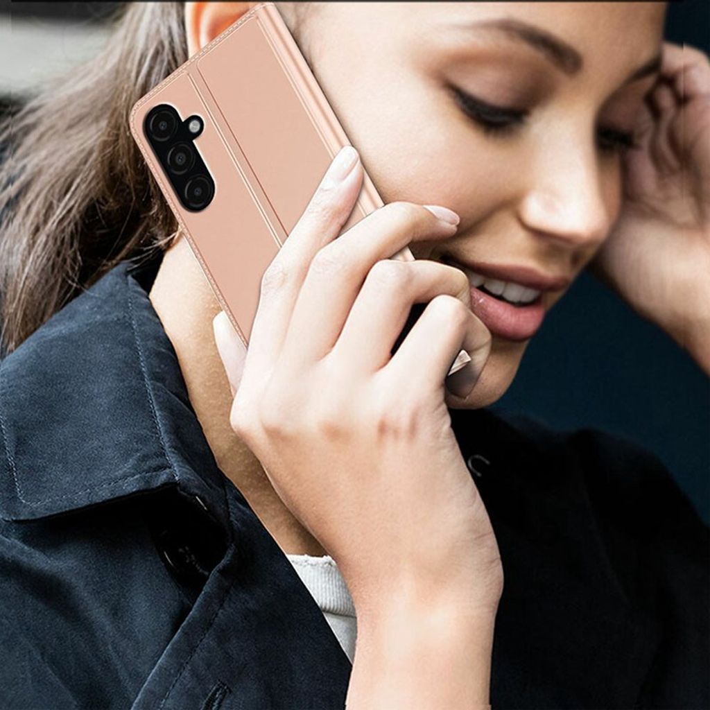 Samsung Galaxy A17 5G Etui med Stativ - Rose gull