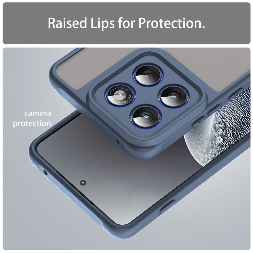 Motorola Edge 70 5G Case Drop Proof Frosted Translucent - Blue