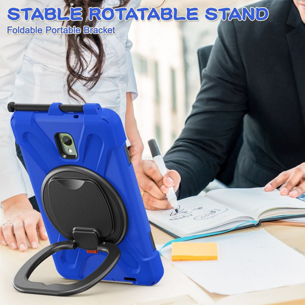 Samsung Galaxy Tab Active5 Case with Hand grip - Blue, Black