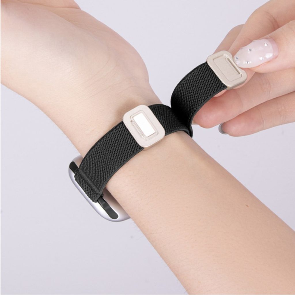 Apple Watch 42/41/40/38mm Smalt Klockarmband i Nylon - Fuchsia
