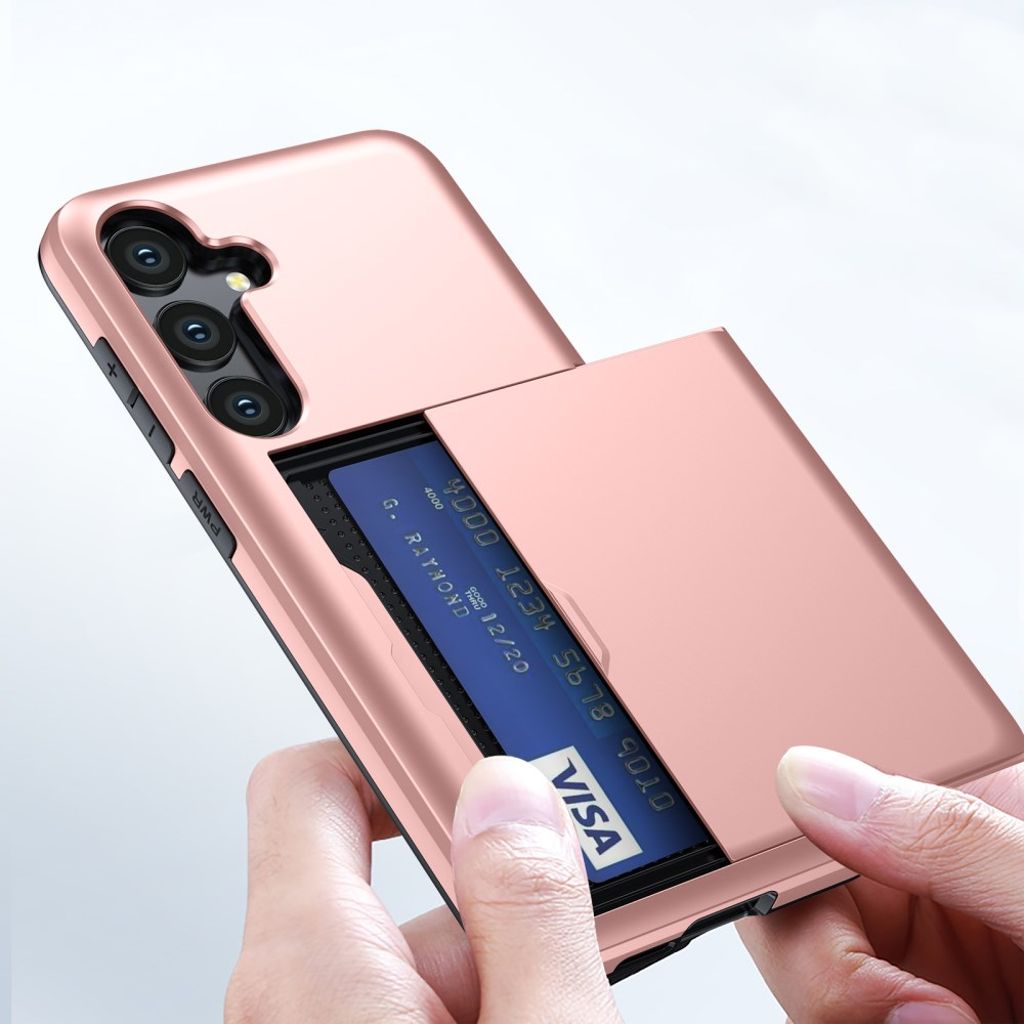 Samsung Galaxy S25 FE Deksel med Kortspor - Rose gull