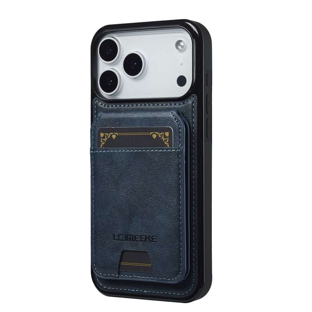 iPhone 18 Pro/17 Pro MagSafe Kuori irrotettavalla Kortin haltija - Sininen
