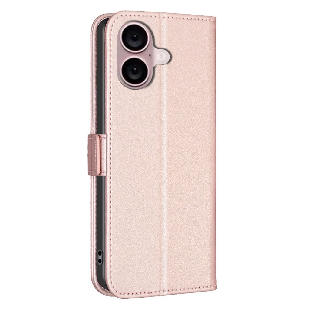 BINFEN COLOR iPhone 16 Wallet Cover – Pink