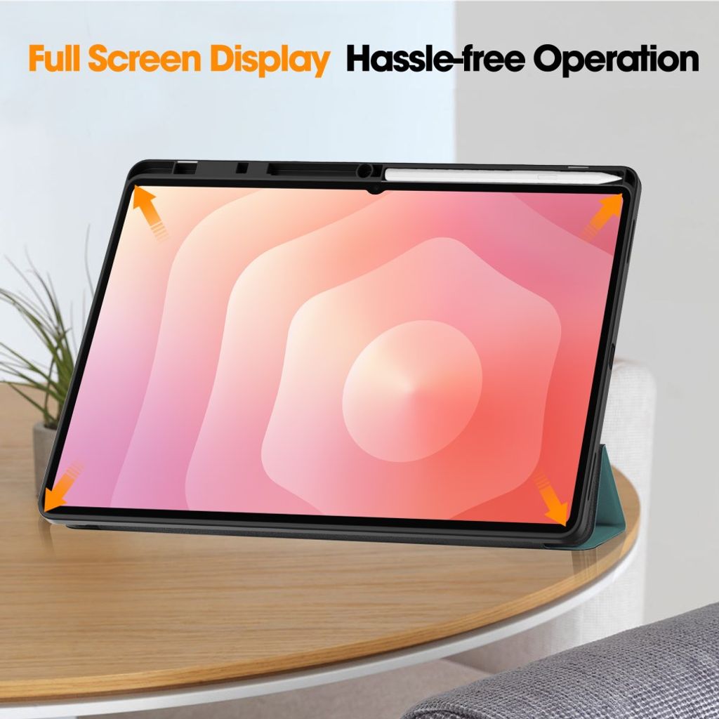 Samsung Galaxy Tab S12 Ultra/S11 Ultra Tri-fold stativfodral - Grön