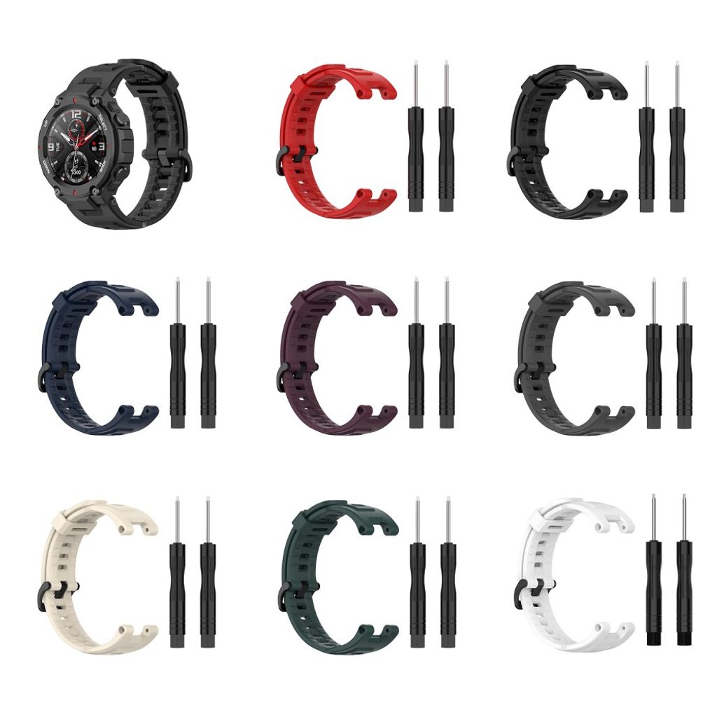 Huami Amazfit T-Rex/T-Rex Pro Klockarmband i Silikon - Svart