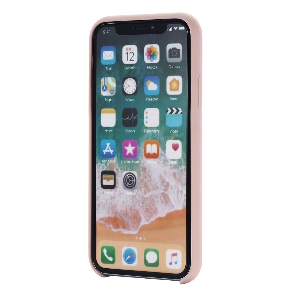 iPhone XS Max Liquid Silicone Cover – Lyserød