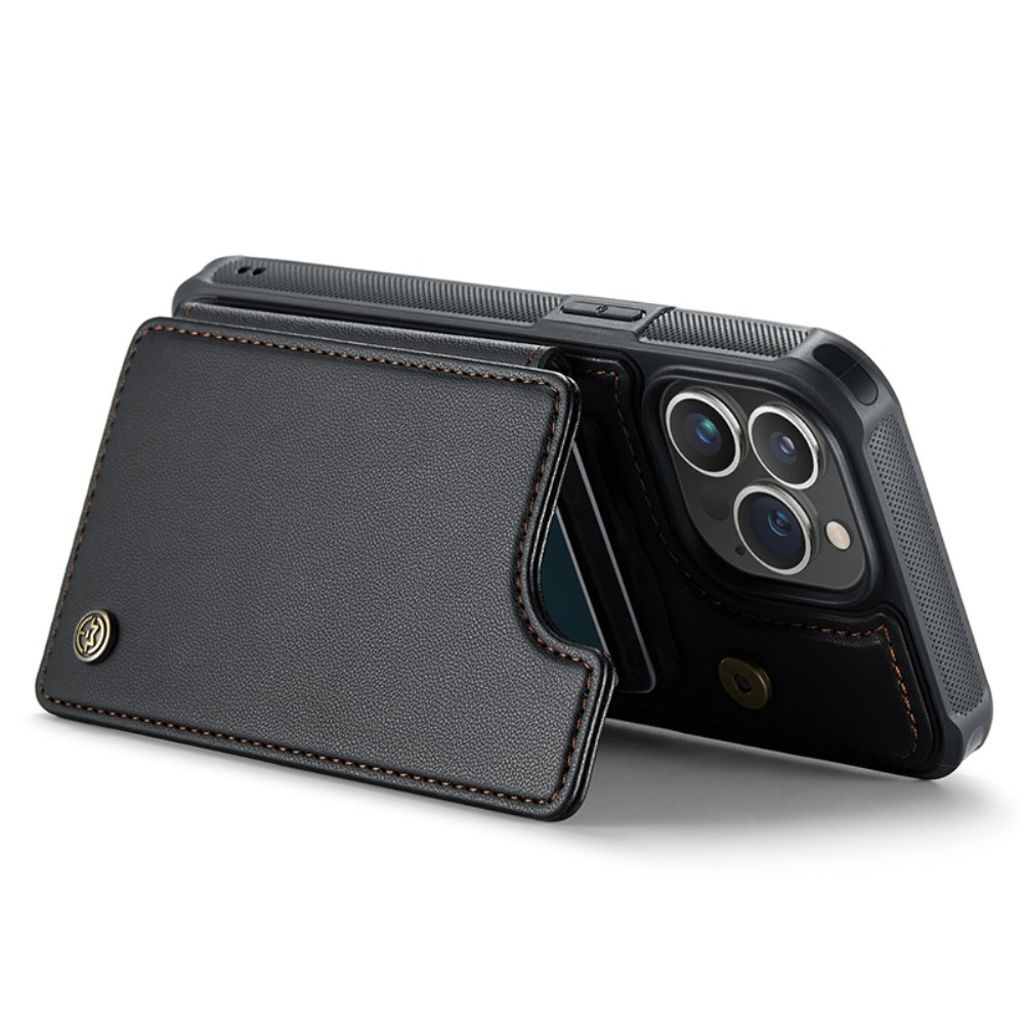 iPhone 13 Pro lompakkokuori CASEME C22 RFID-estävä – Musta