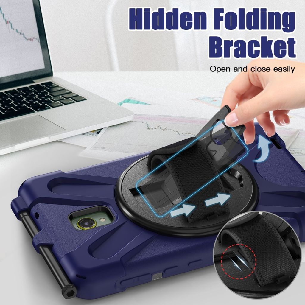 Samsung Galaxy Tab Active5/Active 3 Case Kickstand - Navy Blue