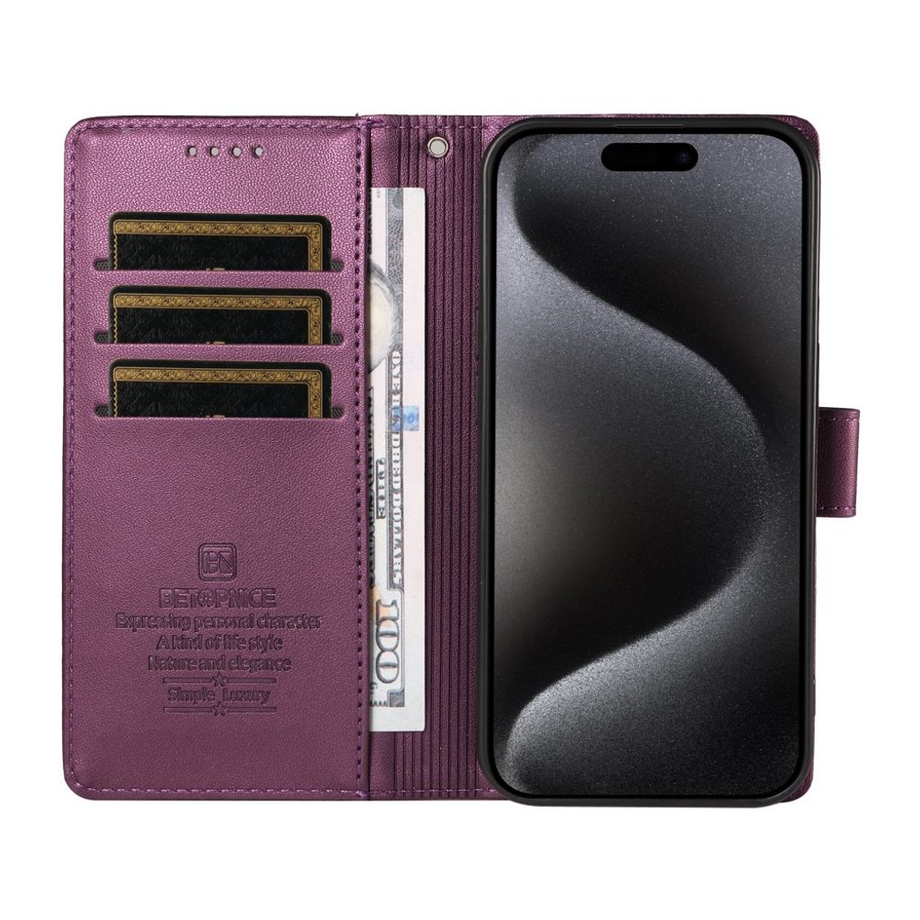 BETOPNICE Xiaomi 17T Pro Lompakkokotelo RFID esto - Violetti
