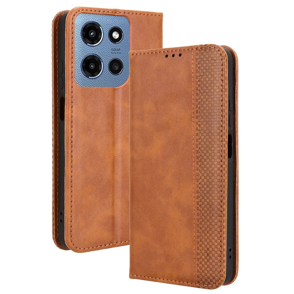 Motorola Moto G (2025) Plånboksfodral - Brun