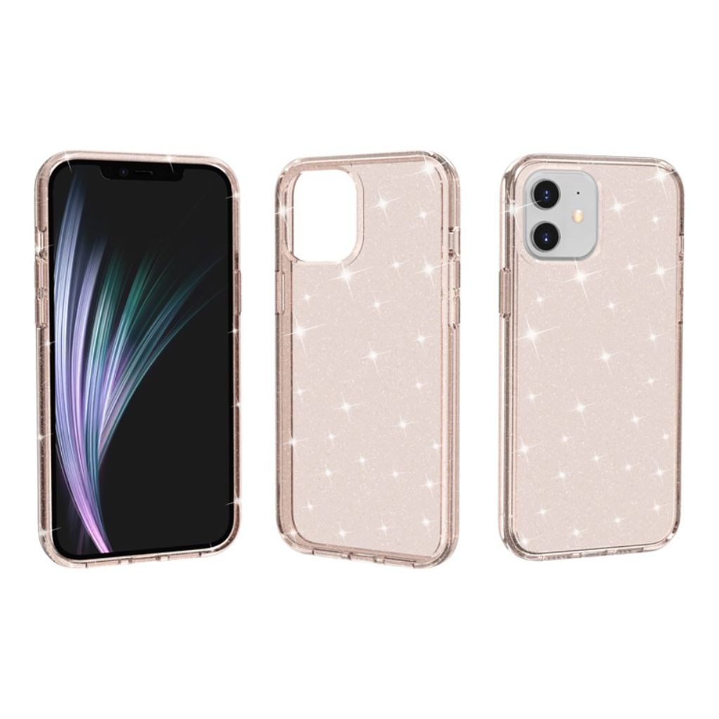iPhone 12 Mini Cover Glitter - Guld