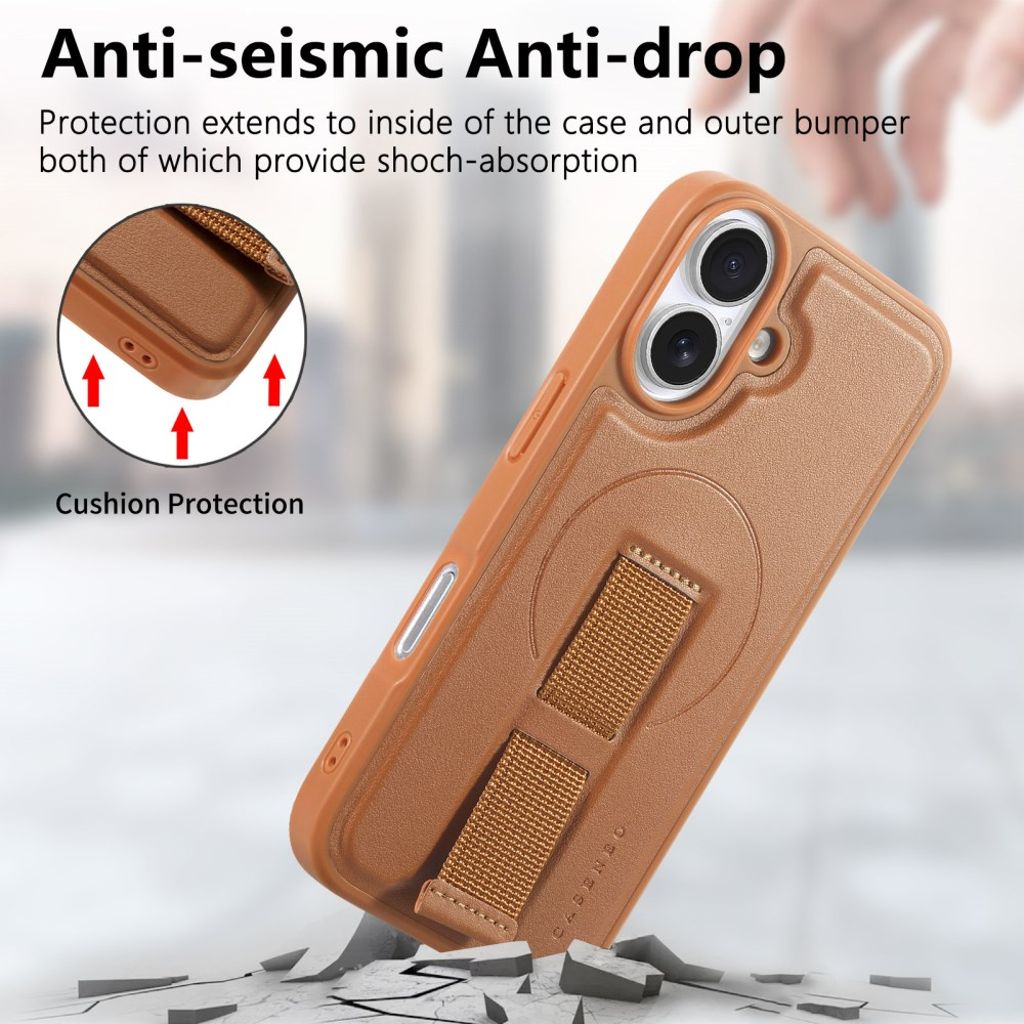 CASENEO iPhone 16 Plus Case with MagSafe - Brown
