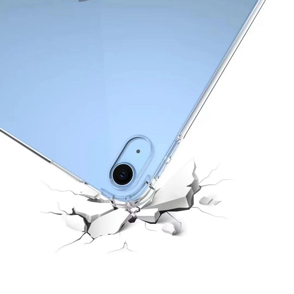 iPad A16 11" 2025/10.9" 2024 Blødt stødsikkert TPU-cover - Gennemsigtig