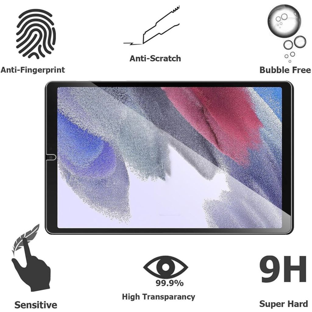 Samsung Galaxy Tab A11/A9 Herdet Skjermbeskytter 2.5D 9H 2 stk - Gjennomsiktig