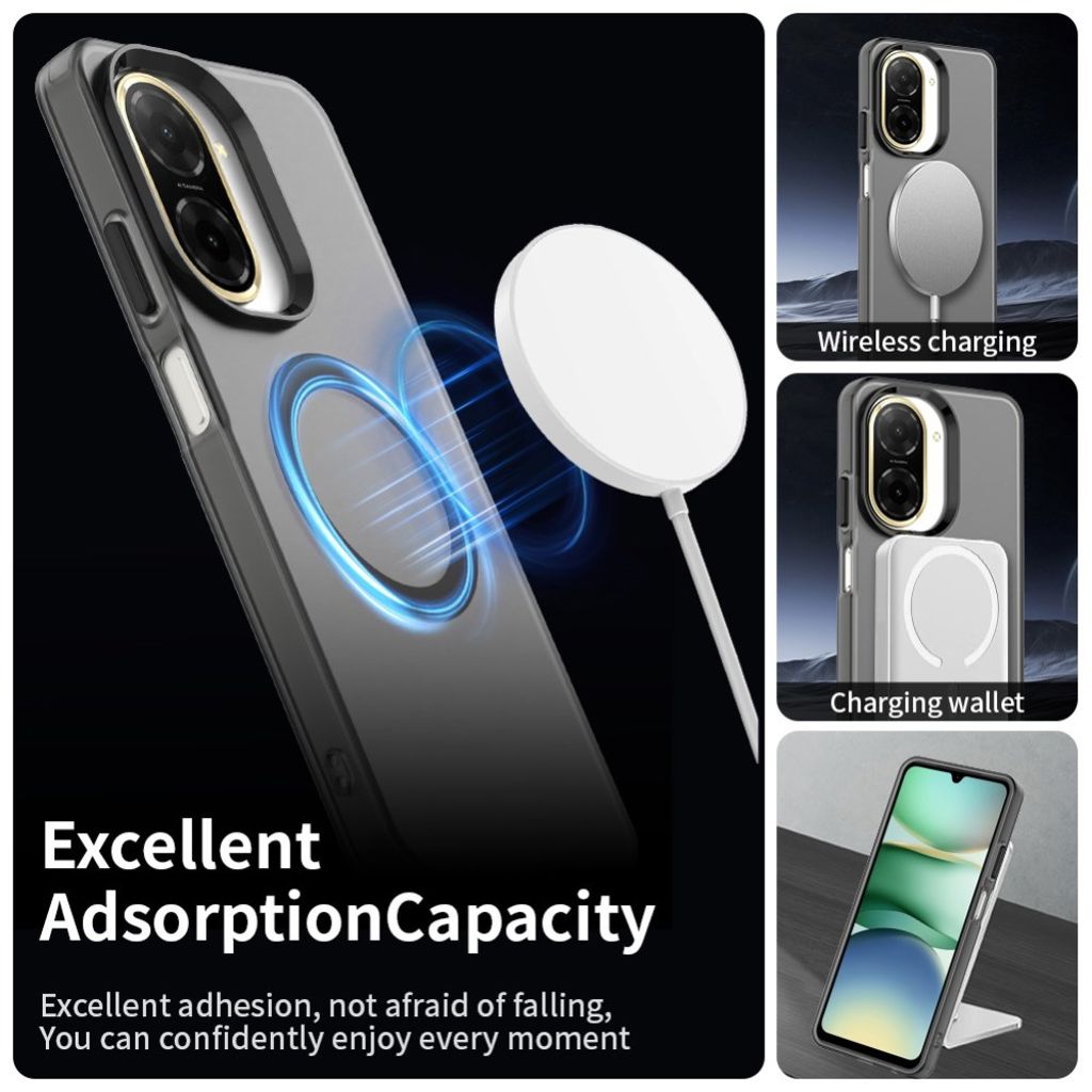 Xiaomi Redmi A5 4G Deksel MagSafe-kompatibel Hybrid - Svart