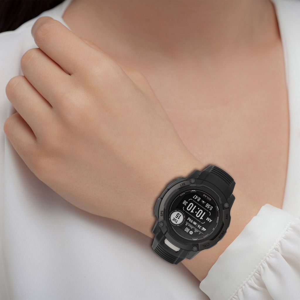 Garmin Instinct 2X Watch Strap in Silicone - Black