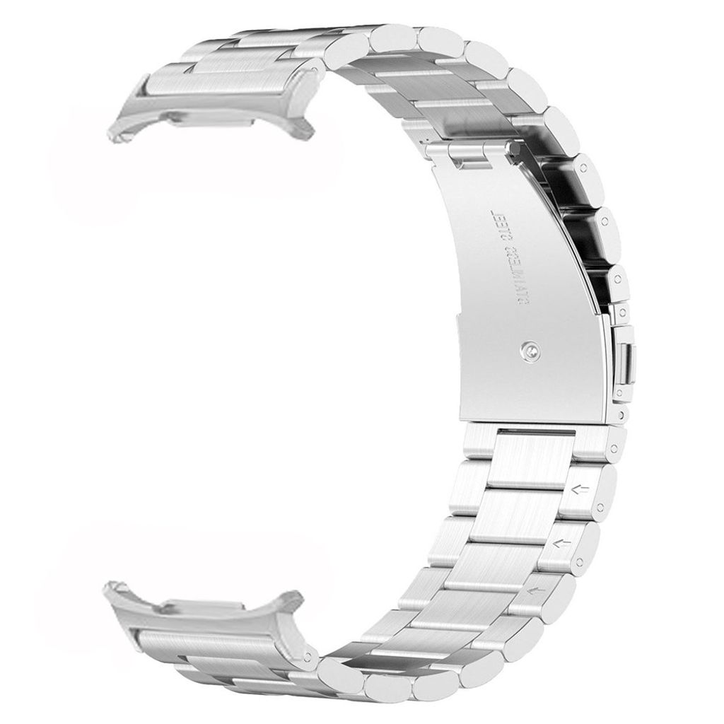 Samsung Galaxy Watch 8 ruostumattomasta teräksestä valmistettu kellonranneke – hopea