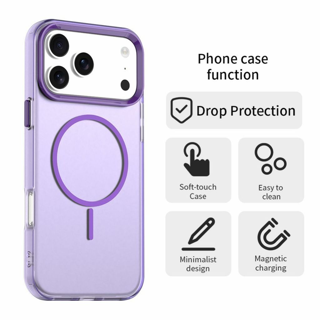iPhone 18 Pro Max/17 Pro Max MagSafe Skal - Lila