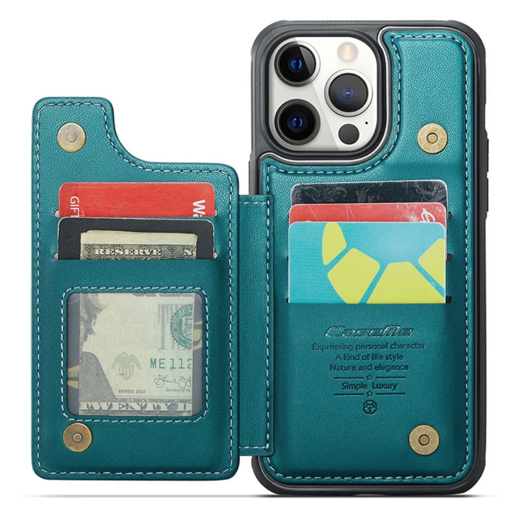 CASEME iPhone 12 Pro Max Skal med Plånbok - Grön