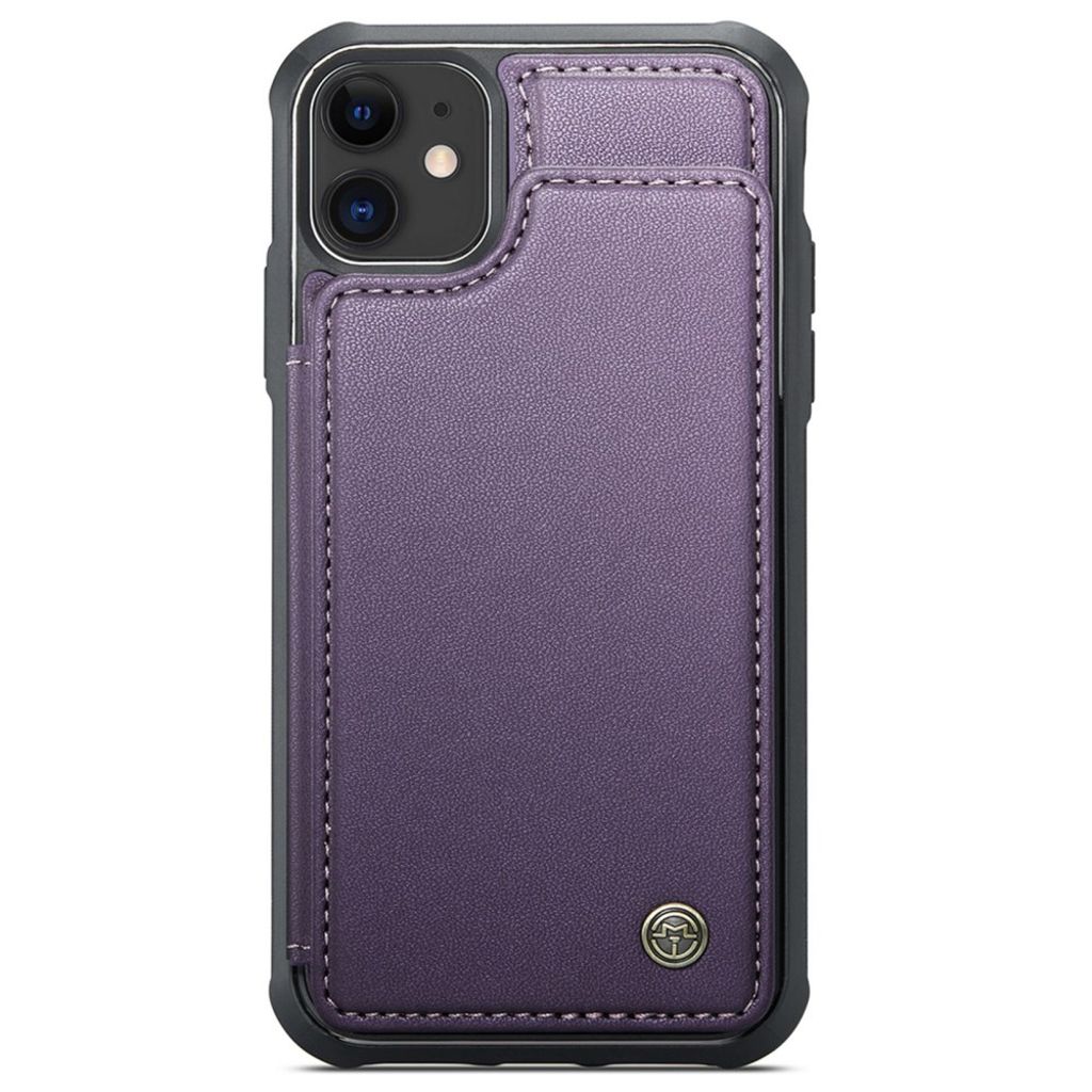 CASEME iPhone 11 Skal med 5 Kortfack - Lila