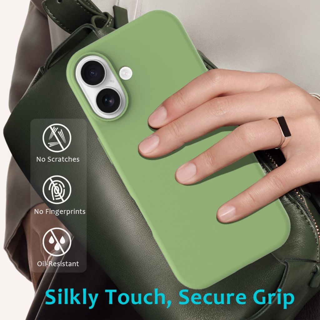 iPhone 17 silicone phone case - green