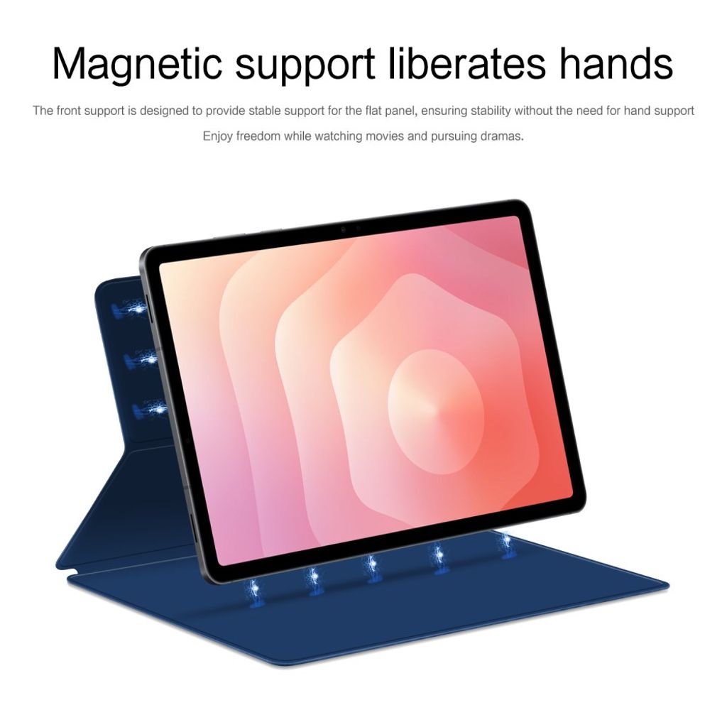 Samsung Galaxy Tab S11 Kotelo Jalustalla Magneettinen – Sininen