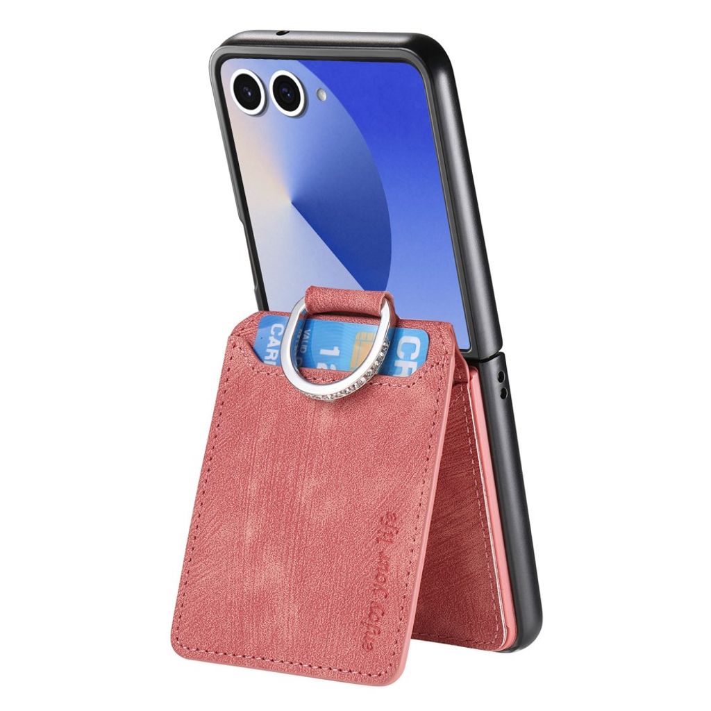 Samsung Galaxy Z Flip7 5G Skal med Ringhållare - Rosa